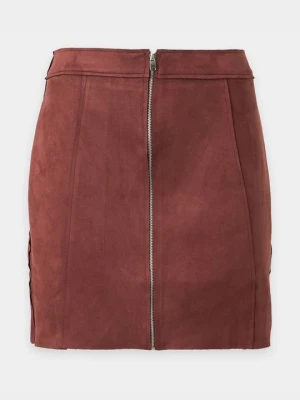 Spódnica mini Even&Odd By Zalando bordowy