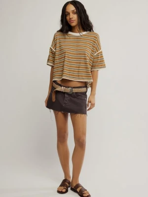 Spódnica mini Free People brązowy