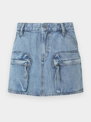 Spódnica mini G-Star niebieski denim