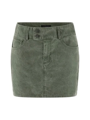 Spódnica mini Guess ciemnozielony
