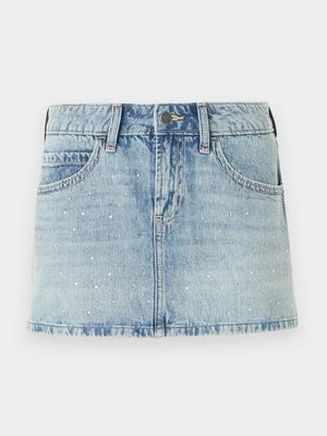 Spódnica mini Hollister Co. niebieski denim