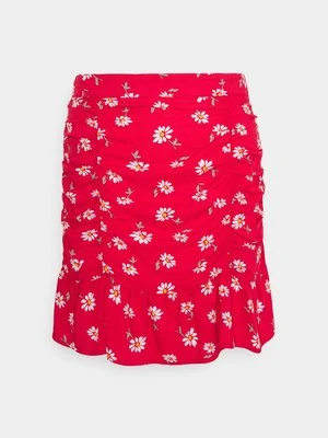Spódnica mini Hollister Co. czerwony