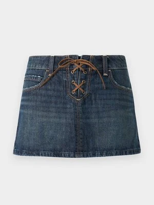 Spódnica mini Hollister Co. niebieski denim