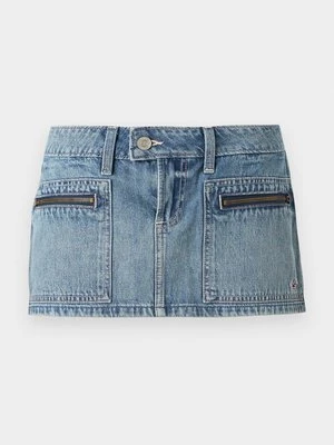 Spódnica mini Hollister Co. niebieski denim
