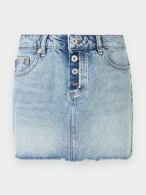 Spódnica mini Hugo niebieski denim