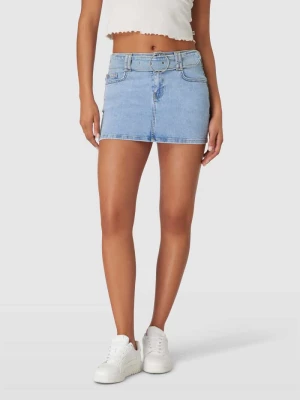 Spódnica mini jeansowa w stylu Y2K z paskiem Review