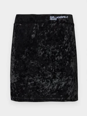 Spódnica mini KARL LAGERFELD czarny