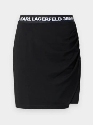 Spódnica mini KARL LAGERFELD czarny