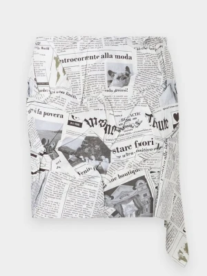 Spódnica mini MOSCHINO szary