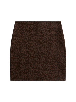 Spódnica mini New Look brązowy