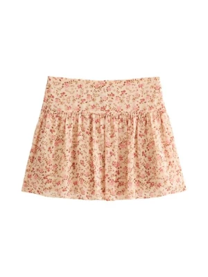 Spódnica mini New Look różowy melanż