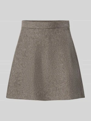 Spódnica mini o dopasowanym kroju z dodatkiem wełny model ‘MALOU’ Pieces