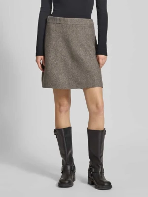 Spódnica mini o dopasowanym kroju z dodatkiem wełny model ‘MALOU’ Pieces