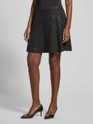 Spódnica mini o kroju regular fit z dodatkiem wiskozy model ‘Kate’ Ichi