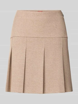 Spódnica mini o kroju regular fit z dodatkiem wiskozy model ‘RENORE’ HUGO