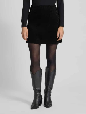 Spódnica mini o kroju regular fit z imitacji sztruksu model ‘Focaro’ Ichi