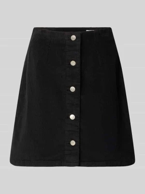 spódnica mini o kroju regular fit z mieszanki bawełny model 'ETTA' Vero Moda Czarny