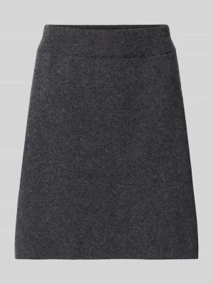 spódnica mini o kroju slim fit z mieszanki bawełny ARMEDANGELS Antracytowy