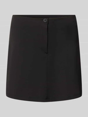 spódnica mini o kroju slim fit z zamkiem błyskawicznym Gina Tricot Czarny
