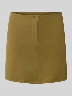 spódnica mini o kroju slim fit z zamkiem błyskawicznym Gina Tricot Oliwkowy