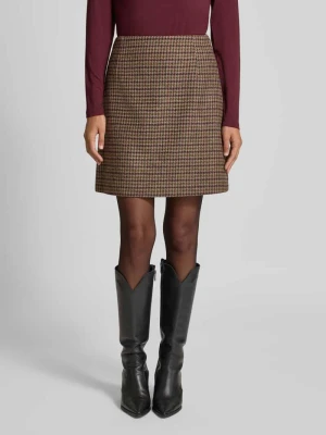 Spódnica mini o lekko rozkloszowanym kroju z mieszanki wełny model ‘VATA’ Weekend Max Mara