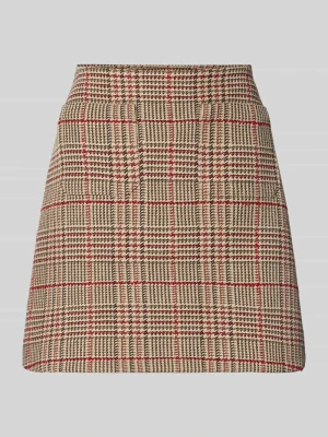 Spódnica mini o lekko rozkloszowanym kroju ze wzorem w kratę Tommy Hilfiger