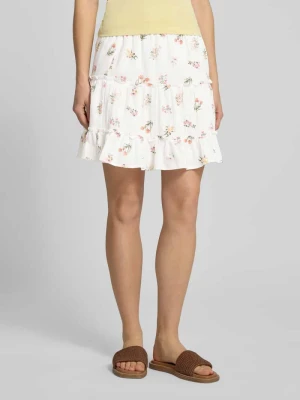 Spódnica mini o linii a z czystej bawełny model 'EMMA' Pieces