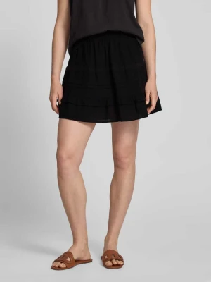 Spódnica mini o rozkloszowanym kroju z czystej bawełny model ‘PRETTY’ Vero Moda