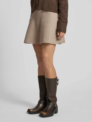 Spódnica mini o rozkloszowanym kroju z efektem prążkowania model ‘COCO’ Only