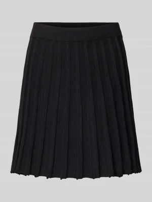 Spódnica mini o rozkloszowanym kroju z efektem prążkowania model ‘MARINA’ Vero Moda