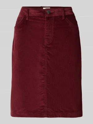 Spódnica mini o rozkloszowanym kroju z imitacji sztruksu s.Oliver RED LABEL