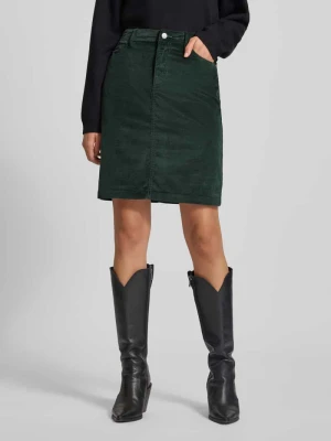 Spódnica mini o rozkloszowanym kroju z imitacji sztruksu s.Oliver RED LABEL