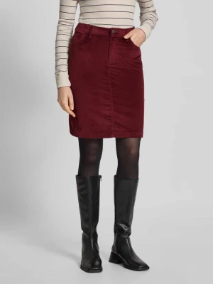 Spódnica mini o rozkloszowanym kroju z imitacji sztruksu s.Oliver RED LABEL