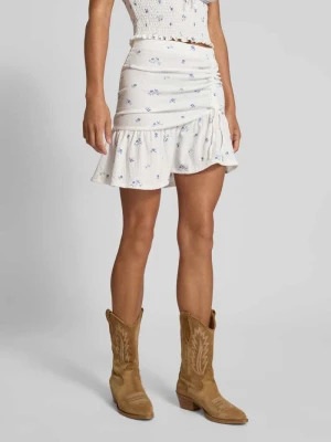 Spódnica mini o rozkloszowanym kroju ze wzorem na całej powierzchni model ‘HILLARY’ Only