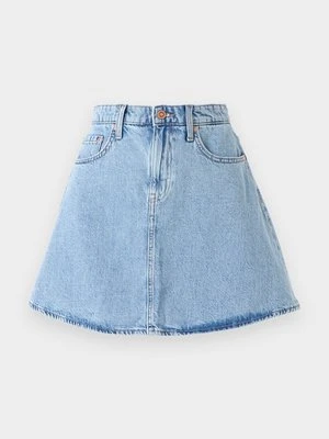 Spódnica mini Only jasnoniebieski denim