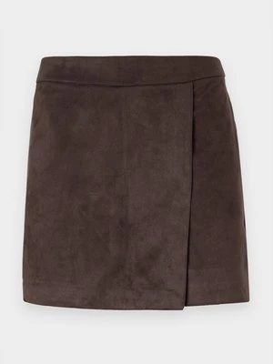 Spódnica mini Only brązowy