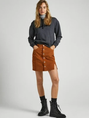 Spódnica mini Pepe Jeans brązowy