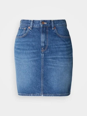 Spódnica mini Pepe Jeans niebieski denim