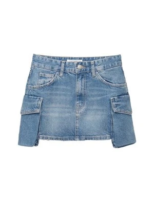 Spódnica mini PULL&BEAR niebieski denim