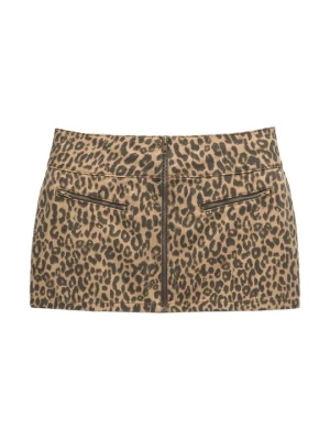 Spódnica mini PULL&BEAR brązowy