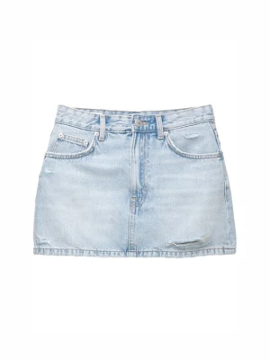 Spódnica mini PULL&BEAR jasnoniebieski denim
