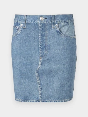 Spódnica mini rag & bone niebieski denim