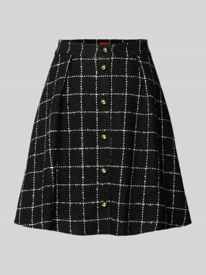 Spódnica mini rozkloszowana z dodatkiem wiskozy model ‘RIKLA-1’ HUGO