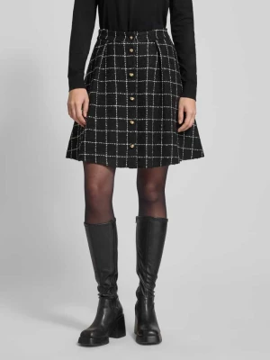 Spódnica mini rozkloszowana z dodatkiem wiskozy model ‘RIKLA-1’ HUGO