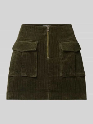 Spódnica mini rozkloszowana z mieszanki bawełny Tommy Hilfiger