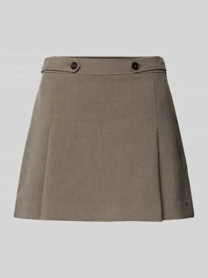 Spódnica mini rozkloszowana z mieszanki wiskozy model ‘PUNTO’ Tommy Hilfiger
