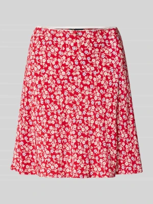 Spódnica mini rozkloszowana ze wzorem na całej powierzchni Tommy Jeans