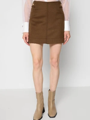 Spódnica mini Sandro khaki