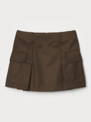 Spódnica mini Sandro khaki