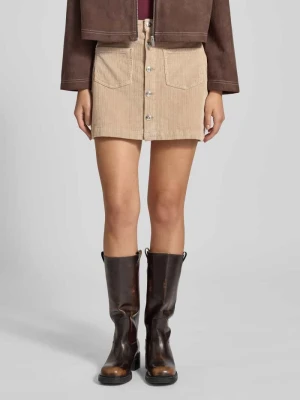 Spódnica mini sztruksowa z mieszanki bawełny model ‘AMAZING GLOBAL’ Only